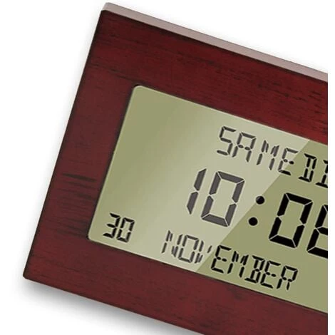 Horloge Digitale Radiopilotée - Grands Caractères - Heure + Calendrier + Température 6 Horloge Digitale Radiopilotée - Grands Caractères - Heure + Calendrier + Température – Image 4