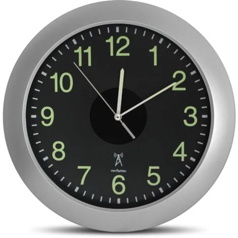 FISHTEC Horloge Murale Solaire - Grands Chiffres Phosphorescents - Ø 30 Cm 3 FISHTEC Horloge Murale Solaire - Grands Chiffres Phosphorescents - Ø 30 Cm