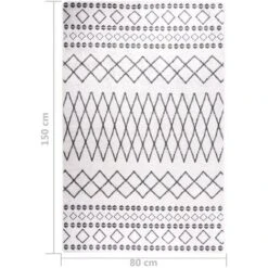 Tapis Antidérapante - Moderne Tapis Lavable Antidérapant 80x150 Cm Noir Et Blanc Pour Salon FR1829 -ATMOSPHERA || VIDAXL || Safavieh Soldes 82097264 5