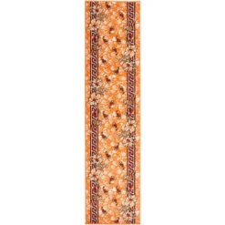 Tapis Antidérapante - Moderne Tapis BCF Terre Cuite 60x250 Cm Pour Salon FR2383