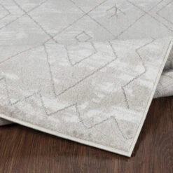 SURYA Tapis De Salon à Poils Courts Et Doux Berbère Ethnique Blanc Et Gris 160x213 Cm -ATMOSPHERA || VIDAXL || Safavieh Soldes 82244140 4
