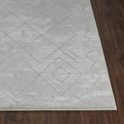 SURYA Tapis De Salon à Poils Courts Et Doux Berbère Ethnique Blanc Et Gris 160x213 Cm -ATMOSPHERA || VIDAXL || Safavieh Soldes 82244140 5