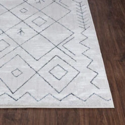 SURYA Tapis De Salon à Poils Courts Et Doux Berbère Ethnique Blanc Et Bleu 200x275 Cm 11 SURYA Tapis De Salon à Poils Courts Et Doux Berbère Ethnique Blanc Et Bleu 200x275 Cm -ATMOSPHERA || VIDAXL || Safavieh Soldes 82427181 5