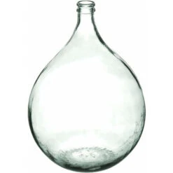 ATMOSPHERA Vase Dame Jeanne En Verre Recyclé - Transparent - D 40 X H 56 Cm - Livraison Gratuite