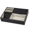 Vide Poche Bureau, Organisateur Table Nuit Pour Homme, Vide Poche Entree En Cuir PU, Pour Stockage Table Chevet Bureau, Porte Monnaie Et Montre Téléphone Portable (Noir) -ATMOSPHERA || VIDAXL || Safavieh Soldes 82973934 1