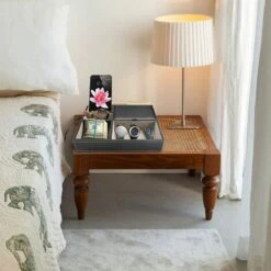 Vide Poche Bureau, Organisateur Table Nuit Pour Homme, Vide Poche Entree En Cuir PU, Pour Stockage Table Chevet Bureau, Porte Monnaie Et Montre Téléphone Portable (Noir) -ATMOSPHERA || VIDAXL || Safavieh Soldes 82973934 3