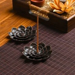 Porte-Encens De Lotus En Laiton Brûleur D'Encens En Bâton Porte-Brûleur D'Encens à Cône Avec Capteur De Cendres-longziming 11 Porte-Encens De Lotus En Laiton Brûleur D'Encens En Bâton Porte-Brûleur D'Encens à Cône Avec Capteur De Cendres-longziming -ATMOSPHERA || VIDAXL || Safavieh Soldes 82984200 5