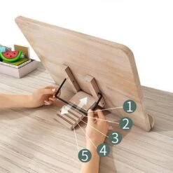 Support En Bois Réglable Pour La Lecture, Support Pliant Pour Livres, Tablette, Organisateur De Bureau Pour Salle D'étude à Domicile, 9 Support En Bois Réglable Pour La Lecture, Support Pliant Pour Livres, Tablette, Organisateur De Bureau Pour Salle D'étude à Domicile, -ATMOSPHERA || VIDAXL || Safavieh Soldes 83359230 4