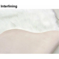 Tapis De Sol Double Coeur Laine Artificielle Peau De Mouton Solide Salon Sol Tapis Chambre Fourrure Canapé Sol60x120cm Blanc -ATMOSPHERA || VIDAXL || Safavieh Soldes 83759694 3