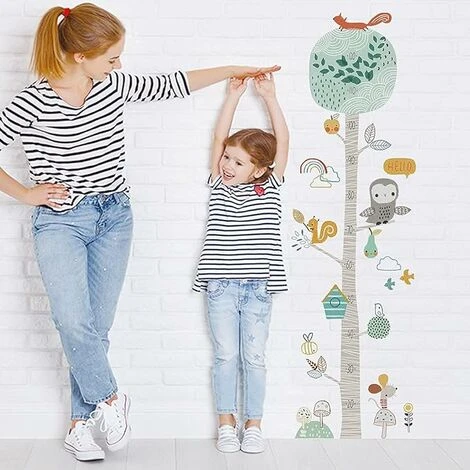 Stickers Muraux BARRE DE MESURE ARBRE Chambre Enfant (39x133 Cm) I Autocollants Décoratifs Toise De Croissance Enfant Animaux Hibou Forêt I Sticker Mural Pour Bébé Garçon Fille 3 Stickers Muraux BARRE DE MESURE ARBRE Chambre Enfant (39x133 Cm) I Autocollants Décoratifs Toise De Croissance Enfant Animaux Hibou Forêt I Sticker Mural Pour Bébé Garçon Fille