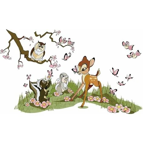 Stickers Muraux Animaux Foret Autocollant Mural Bambi Jungle Amovible Deco Stickers Chambre Bébé Enfant Decoration 6 Stickers Muraux Animaux Foret Autocollant Mural Bambi Jungle Amovible Deco Stickers Chambre Bébé Enfant Decoration – Image 4