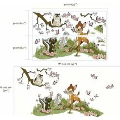 Stickers Muraux Animaux Foret Autocollant Mural Bambi Jungle Amovible Deco Stickers Chambre Bébé Enfant Decoration 11 Stickers Muraux Animaux Foret Autocollant Mural Bambi Jungle Amovible Deco Stickers Chambre Bébé Enfant Decoration -ATMOSPHERA || VIDAXL || Safavieh Soldes 83789271 5