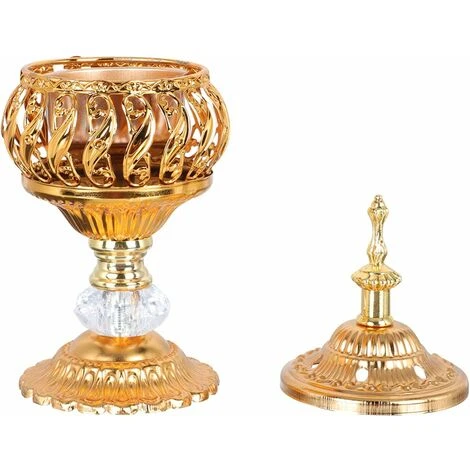 Brûleur D' Encens Encens Résine Bakhoor Charbon Encens Brûleur De Fer Arabe Porte- Encens Encensoir De Bureau Décor Pour Bakhoor Oud Encens Bâtons Cônes D' Or 5 Brûleur D' Encens Encens Résine Bakhoor Charbon Encens Brûleur De Fer Arabe Porte- Encens Encensoir De Bureau Décor Pour Bakhoor Oud Encens Bâtons Cônes D' Or – Image 3