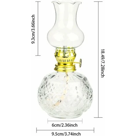 Lanterne à Kérosène En Pot à Huile - Lampes-tempête D'intérieur Classiques (7 Po) 4 Lanterne à Kérosène En Pot à Huile - Lampes-tempête D'intérieur Classiques (7 Po) – Image 2