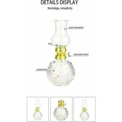 Lanterne à Kérosène En Pot à Huile - Lampes-tempête D'intérieur Classiques (7 Po) 10 Lanterne à Kérosène En Pot à Huile - Lampes-tempête D'intérieur Classiques (7 Po) -ATMOSPHERA || VIDAXL || Safavieh Soldes 84055107 4