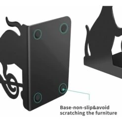 Serre-livres En Acier Inoxydable, Pour Supporter Des Livres Grands Et Lourds Ou Pour Décoration De La Bibliothèque Et Bureau à Domicile (Chat Musical) 9 Serre-livres En Acier Inoxydable, Pour Supporter Des Livres Grands Et Lourds Ou Pour Décoration De La Bibliothèque Et Bureau à Domicile (Chat Musical) -ATMOSPHERA || VIDAXL || Safavieh Soldes 85332232 3