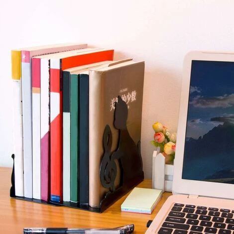 Serre-livres En Acier Inoxydable, Pour Supporter Des Livres Grands Et Lourds Ou Pour Décoration De La Bibliothèque Et Bureau à Domicile (Chat Musical) 7 Serre-livres En Acier Inoxydable, Pour Supporter Des Livres Grands Et Lourds Ou Pour Décoration De La Bibliothèque Et Bureau à Domicile (Chat Musical) – Image 5