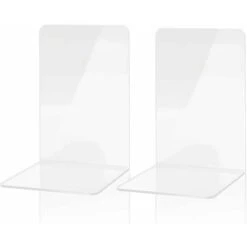Serre-livres En Acrylique Transparent, 1 Paires De Serre-livres Pour Enfants, Serre-livres Anti-rayures, Pour Bureaux, Décoration, étagères, écoles Et Librairies