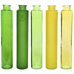 Vase Soliflore En Verre Ø6x32cm Plusieurs Couleurs