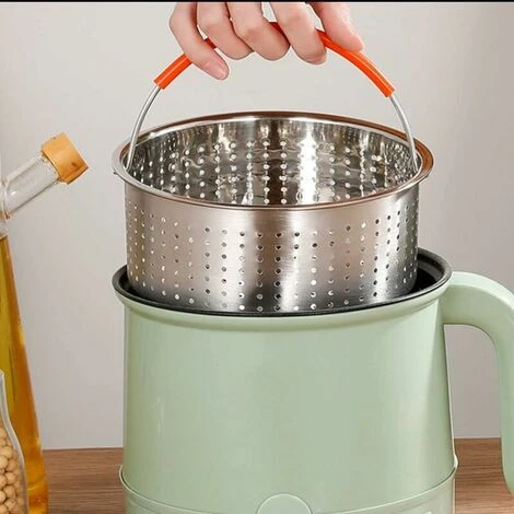 Panier à Vapeur En Acier Inoxydable, 3L Panier à Vapeur De Légumes, Autocuiseur Panier Vapeur, Panier à Vapeur Instantané, Avec Poignée Recouverte Silicone, Pour La Cuisson Des Légumes Et Des Aliments 6 Panier à Vapeur En Acier Inoxydable, 3L Panier à Vapeur De Légumes, Autocuiseur Panier Vapeur, Panier à Vapeur Instantané, Avec Poignée Recouverte Silicone, Pour La Cuisson Des Légumes Et Des Aliments – Image 4