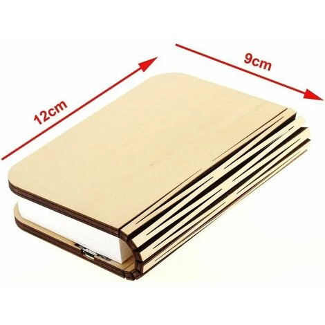 LED Livre Lampe En Bois, Idee Cadeau Noël Livre Lampe Pliante Et Magnétique, LED Lampe De Papier Rechargeable Par USB, Lumière Décorative, 5 LED Livre Lampe En Bois, Idee Cadeau Noël Livre Lampe Pliante Et Magnétique, LED Lampe De Papier Rechargeable Par USB, Lumière Décorative, – Image 3