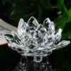 SVKBJROY Petit Bougeoir En Cristal K9 Artificiel - Lotus En Cristal Brillant - Décoration De La Maison - Décoration Feng Shui ,20mm(Transparent) -ATMOSPHERA || VIDAXL || Safavieh Soldes 86252838 1