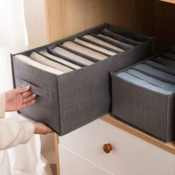 SVKBJROY 6 Pièces Chemise Organisateur De Tiroir Pour Vêtements Boîte De Rangement Portable En Non-tissé, Organisateur De Placard à Compartiment Pliable Pour Legging, Chandail-9 Grilles Avec Poignée 4 -ATMOSPHERA || VIDAXL || Safavieh Soldes 86489531 4