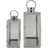 Rebecca Mobili Lot De 2 Grandes Lanternes En Acier Pvc Gris Argenté Pour Intérieur Extérieur 1 Rebecca Mobili Lot De 2 Grandes Lanternes En Acier Pvc Gris Argenté Pour Intérieur Extérieur -ATMOSPHERA || VIDAXL || Safavieh Soldes 86539212 1