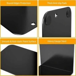 Serre-livres, Serre-livres En Métal Noir Pour Livres Lourds, (2pcs, 5.3x7.8x4) 10 Serre-livres, Serre-livres En Métal Noir Pour Livres Lourds, (2pcs, 5.3x7.8x4) -ATMOSPHERA || VIDAXL || Safavieh Soldes 86739341 4