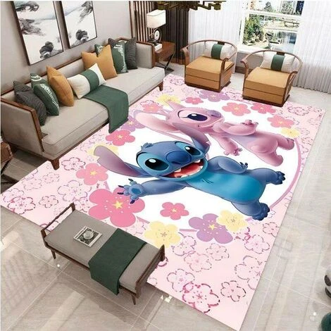 Tapis De Jeu Mignon Lilo Et Stitch Pour Bébé Tapis Antidérapant Pour Bébé Tapis Rampant Pour Bébé Enfants Garçons Filles Adultes Chambre Tapis Mickey, 50x80cm,WHITE Pratique 6 Tapis De Jeu Mignon Lilo Et Stitch Pour Bébé Tapis Antidérapant Pour Bébé Tapis Rampant Pour Bébé Enfants Garçons Filles Adultes Chambre Tapis Mickey, 50x80cm,WHITE Pratique – Image 4