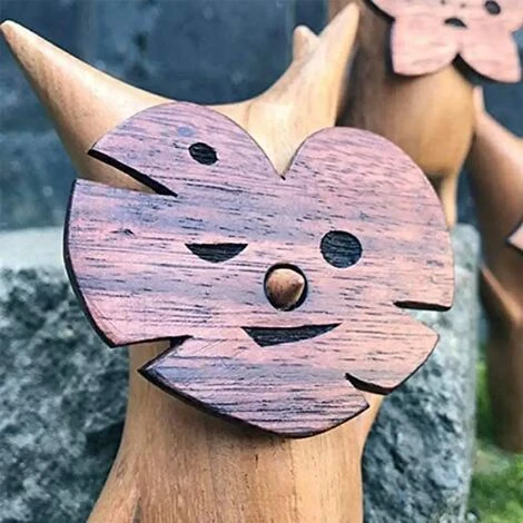 Statue Korok, Famille Korok En Bois, Cadeau Artisanal Pour Amateur De Jeu Zelda Breath Of The Wild, Marionnette Jouet Décoration Artisanale,3 Pratique 6 Statue Korok, Famille Korok En Bois, Cadeau Artisanal Pour Amateur De Jeu Zelda Breath Of The Wild, Marionnette Jouet Décoration Artisanale,3 Pratique – Image 4