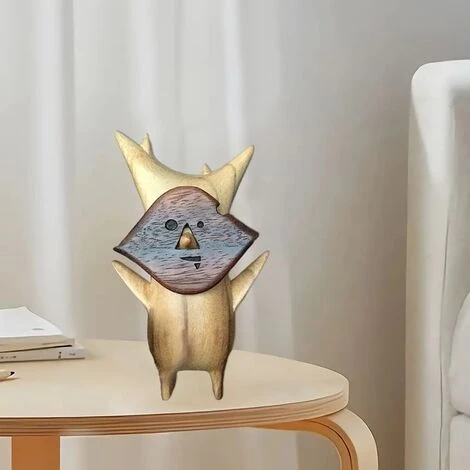 Statue Korok, Famille Korok En Bois, Cadeau Artisanal Pour Amateur De Jeu Zelda Breath Of The Wild, Marionnette Jouet Décoration Artisanale,3 Pratique 7 Statue Korok, Famille Korok En Bois, Cadeau Artisanal Pour Amateur De Jeu Zelda Breath Of The Wild, Marionnette Jouet Décoration Artisanale,3 Pratique – Image 5