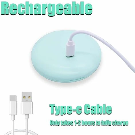 Miroir Compact à LED, Grossissement 1x/10x Rechargeable, Petit Miroir De Maquillage De Voyage à Intensité Variable, Miroir De Poche, Cadeaux Pour Filles, Vert 7 Miroir Compact à LED, Grossissement 1x/10x Rechargeable, Petit Miroir De Maquillage De Voyage à Intensité Variable, Miroir De Poche, Cadeaux Pour Filles, Vert – Image 5