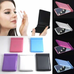 Miroir Cosmétique Avec Lumières LED, Miroir De Maquillage Pliant En Verre Pour Les Femmes Portable,Rose -ATMOSPHERA || VIDAXL || Safavieh Soldes 87483980 3