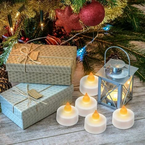 Lot De 48 Bougies A LED, Bougies Chauffe-Plat Sans Flamme, Bougies Piles Decoration Pour Saint-Valentin, Table, Mariage, Fête , Anniversaire 5 Lot De 48 Bougies A LED, Bougies Chauffe-Plat Sans Flamme, Bougies Piles Decoration Pour Saint-Valentin, Table, Mariage, Fête , Anniversaire – Image 3