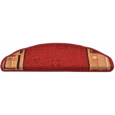 Tapis D'escalier Autocollants 15 Pcs Rouge 65x21x4 Cm 6 Tapis D'escalier Autocollants 15 Pcs Rouge 65x21x4 Cm – Image 4
