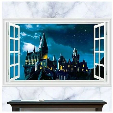 Stickers Muraux PVC Autocollant Mural Stickers Muraux Harry Potter Autocollant Pour Fenêtre Chambre Salon Bureau Decoration 4 Stickers Muraux PVC Autocollant Mural Stickers Muraux Harry Potter Autocollant Pour Fenêtre Chambre Salon Bureau Decoration – Image 2
