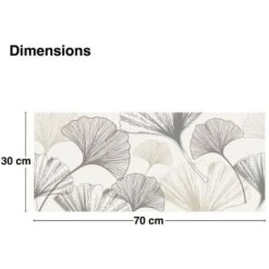 Bandeau PVC Lot De 2 : L 70cmxH 30cm Gingko Taupe -ATMOSPHERA || VIDAXL || Safavieh Soldes 87863925 4