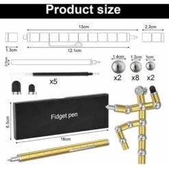 OAAO Stylo à Bille Magnétique, Stylo à Bille Noir, Stylo Magnétique Multifonction Amusant, Stylo à Bille Rétractable Anti-stress Pour Adolescents, Jeunes Hommes Et Femmes (doré) 8 OAAO Stylo à Bille Magnétique, Stylo à Bille Noir, Stylo Magnétique Multifonction Amusant, Stylo à Bille Rétractable Anti-stress Pour Adolescents, Jeunes Hommes Et Femmes (doré) -ATMOSPHERA || VIDAXL || Safavieh Soldes 87916558 2