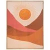 Toile Imprimé Encadrée Soleil - Bois - 58x78cm - Atmosphera Créateur D'intérieur -ATMOSPHERA || VIDAXL || Safavieh Soldes 87946892 1