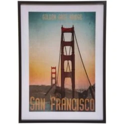 Affiche Encadrée Ville 52x72 Cm - Atmosphera Créateur D'intérieur -ATMOSPHERA || VIDAXL || Safavieh Soldes 87948971 4