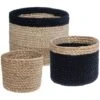 Panier Jute Herbier Marin Noir X 3 - Atmosphera Créateur D'intérieur 1 Panier Jute Herbier Marin Noir X 3 - Atmosphera Créateur D'intérieur -ATMOSPHERA || VIDAXL || Safavieh Soldes 87949865 1