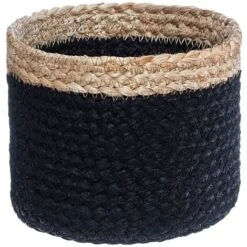 Panier Jute Herbier Marin Noir X 3 - Atmosphera Créateur D'intérieur -ATMOSPHERA || VIDAXL || Safavieh Soldes 87949865 3