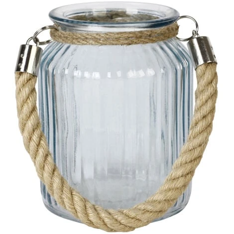 Photophore Avec Corde Bleu Ciel 3 Photophore Avec Corde Bleu Ciel