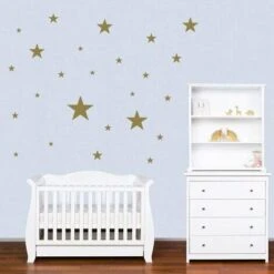 LDHBDS Set De 45 Stickers Muraux Enfants Étoiles - Autocollants Décoration Murale Chambre Bébé - Or 8 LDHBDS Set De 45 Stickers Muraux Enfants Étoiles - Autocollants Décoration Murale Chambre Bébé - Or -ATMOSPHERA || VIDAXL || Safavieh Soldes 88219092 3