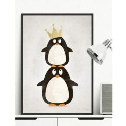 LCGEDB Nordique Mignon Animaux Estampes Affiches Toile Polaire Ours/Hippopotame/manchot Dessin Animé Wall Art Peintures Bébé Enfants Garderie Décoration Sans Cadre PTWC009-M(30X40CM) -ATMOSPHERA || VIDAXL || Safavieh Soldes 88224763 2