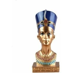 LTDSFHC Décoration De Maison Figurine Peinte à La Main Fête Cadeau Sculpture Vintage Résine Artisanat Bureau Miniature Ancien Pharaon égyptien Bureau Statue Décoration