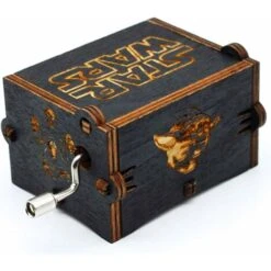 Boîte à Musique En Bois Noire De Star Wars, Décorations Antiques Sculptées à La Main En Bois De Boîtes à Musique En Bois Artisanat Pour Des Cadeaux D'enfants -ATMOSPHERA || VIDAXL || Safavieh Soldes 88332449 3