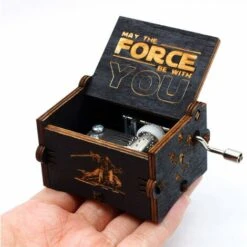 Boîte à Musique En Bois Noire De Star Wars, Décorations Antiques Sculptées à La Main En Bois De Boîtes à Musique En Bois Artisanat Pour Des Cadeaux D'enfants -ATMOSPHERA || VIDAXL || Safavieh Soldes 88332449 5