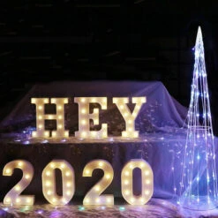 Lettres Lumineuses Pour Marquise à LED Lettres Alphabétiques Lumineuses Pour Décoration De Maison Fête Mariage(M) -ATMOSPHERA || VIDAXL || Safavieh Soldes 88666702 3